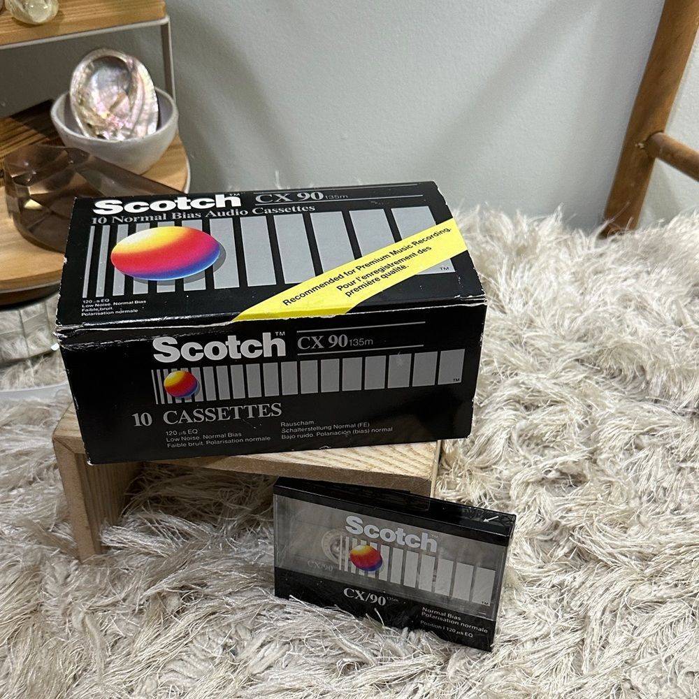 Scotch CX 90 135m Blank Sealed Audio Cassette Tapes In Original Box Set Of‎ 10